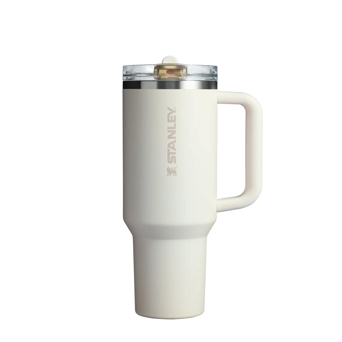 Kubek Stanley Quencher ProTour Flip Straw 1,18l z własnym nadrukiem, kolor Cream