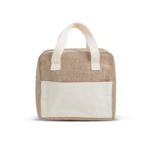 Torba termiczna z bawełny i polyestru / NaturaCool z własnym nadrukiem, kolor Beżowy