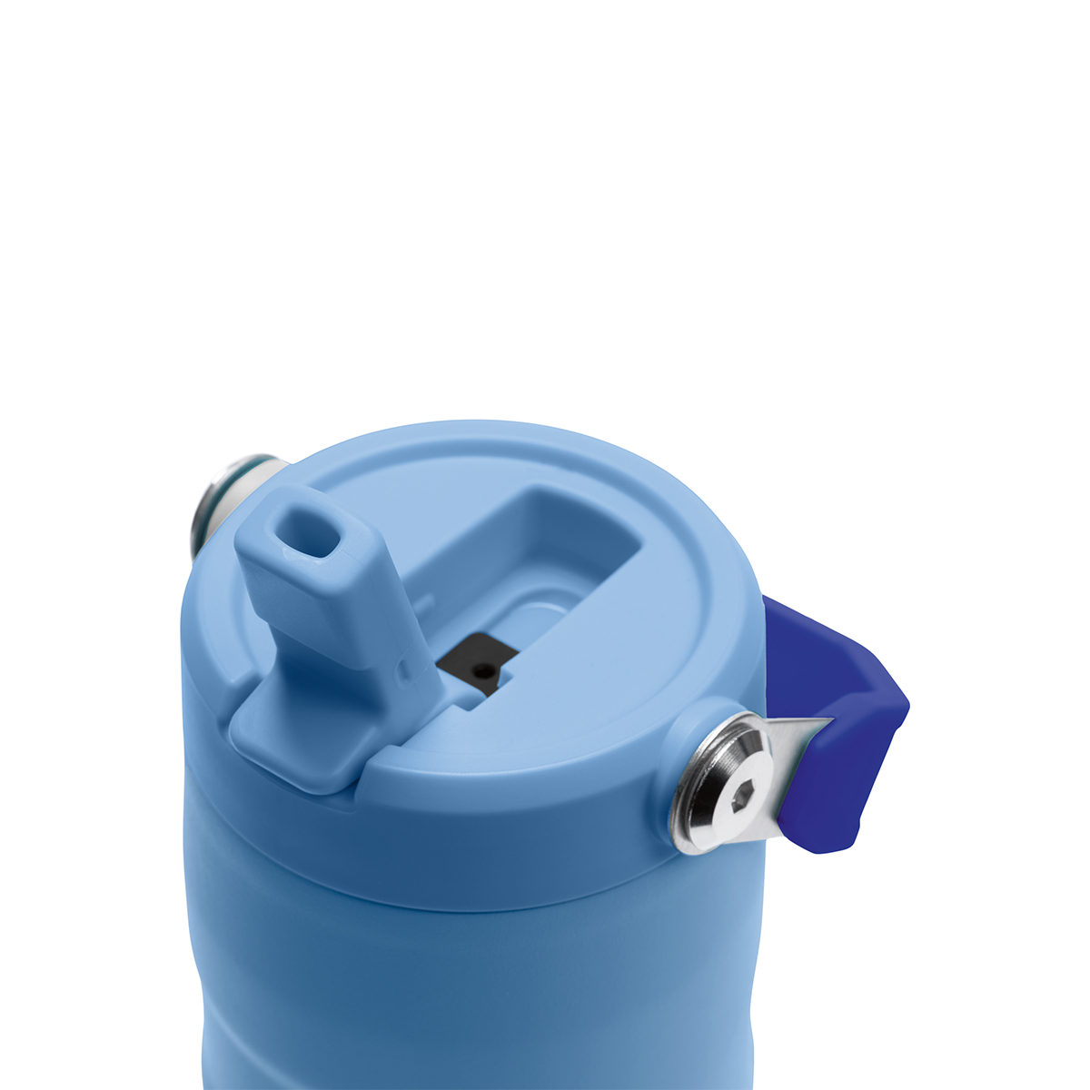 Butelka The IceFlow Bottle Flip Straw 2.0 0.47L z własnym nadrukiem, kolor Blue Sky