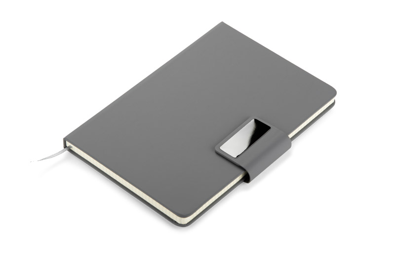 Notes NORO A5 z własnym nadrukiem, kolor grafitowy