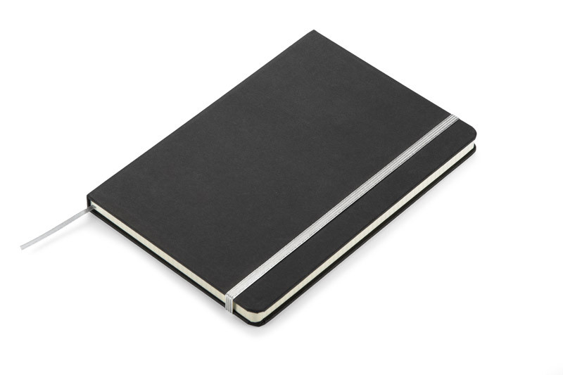 Notes KORYO A5 z własnym nadrukiem, kolor srebrny