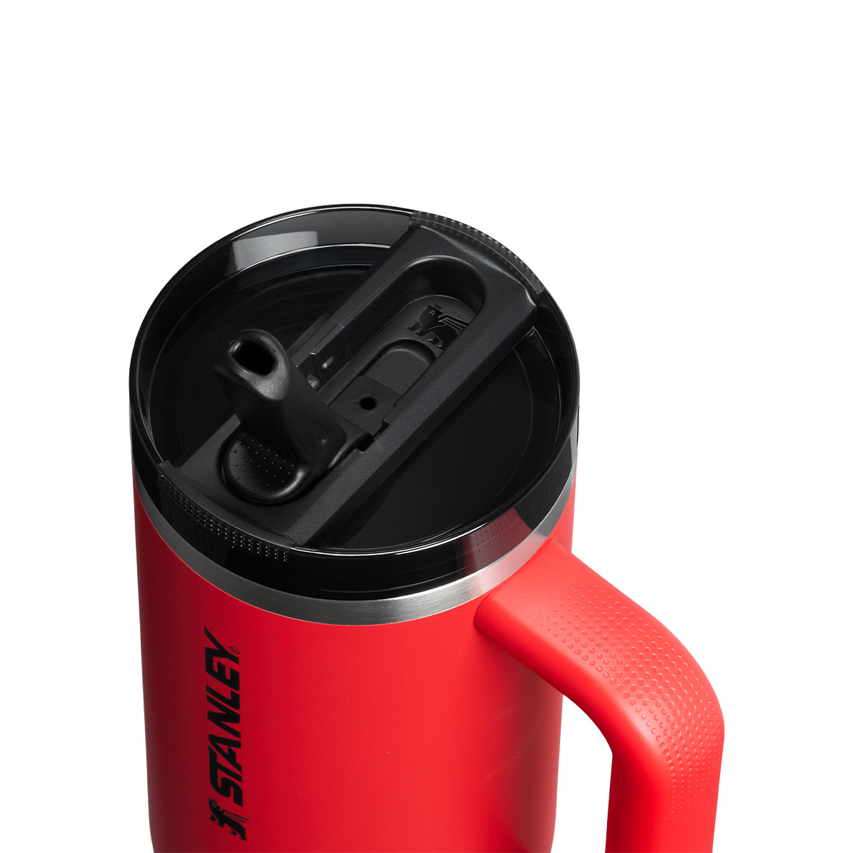 Kubek Stanley Quencher ProTour Flip Straw 0,89l z własnym nadrukiem, kolor Chili Black