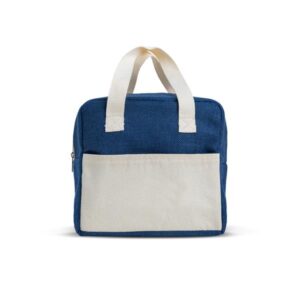 Torba termiczna z bawełny i polyestru / NaturaCool z własnym nadrukiem, kolor Granatowy