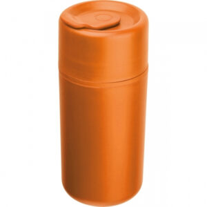 Kubek z podwójnymi ściankami GENOA 500 ml - z logo z własnym nadrukiem, kolor pomarańczowy