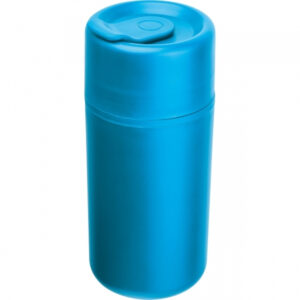 Kubek z podwójnymi ściankami GENOA 500 ml - z logo z własnym nadrukiem, kolor jasnoniebieski