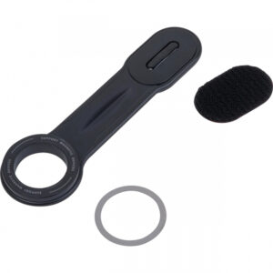 Magnetyczny uchwyt na telefon CAPE TOWN - z logo z własnym nadrukiem, kolor czarny