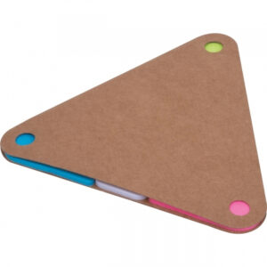 Karteczki do markowania BOSTON - z logo z własnym nadrukiem, kolor beżowy