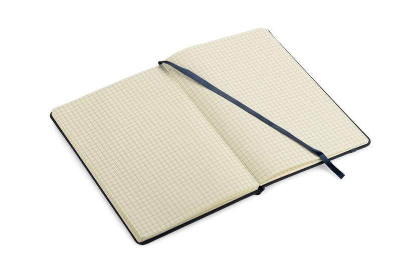 Notes LAPRE A5 z własnym nadrukiem, kolor granatowy