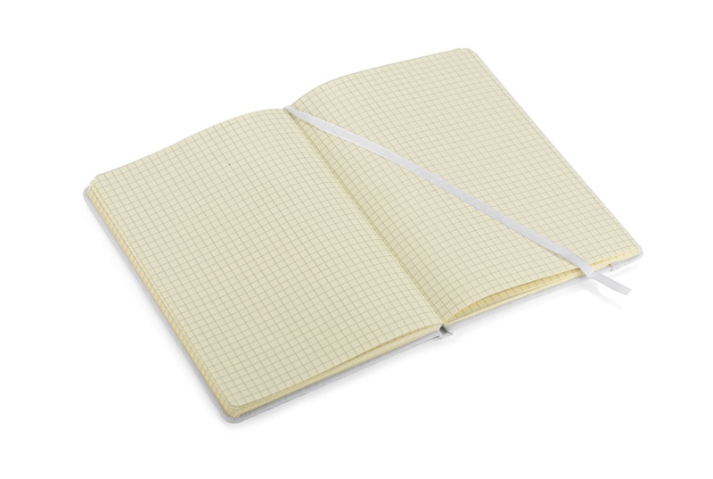 Notes LAPRE A5 z własnym nadrukiem, kolor biały