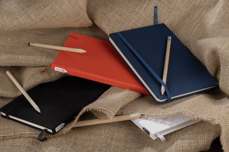 Notes LAPRE A5 z własnym nadrukiem, kolor biały