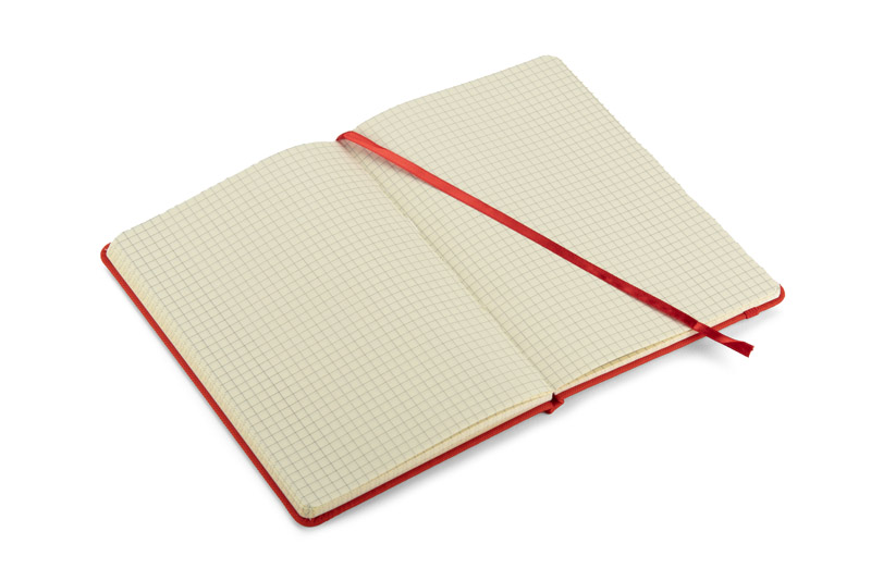Notes LAPRE A5 z własnym nadrukiem, kolor czerwony