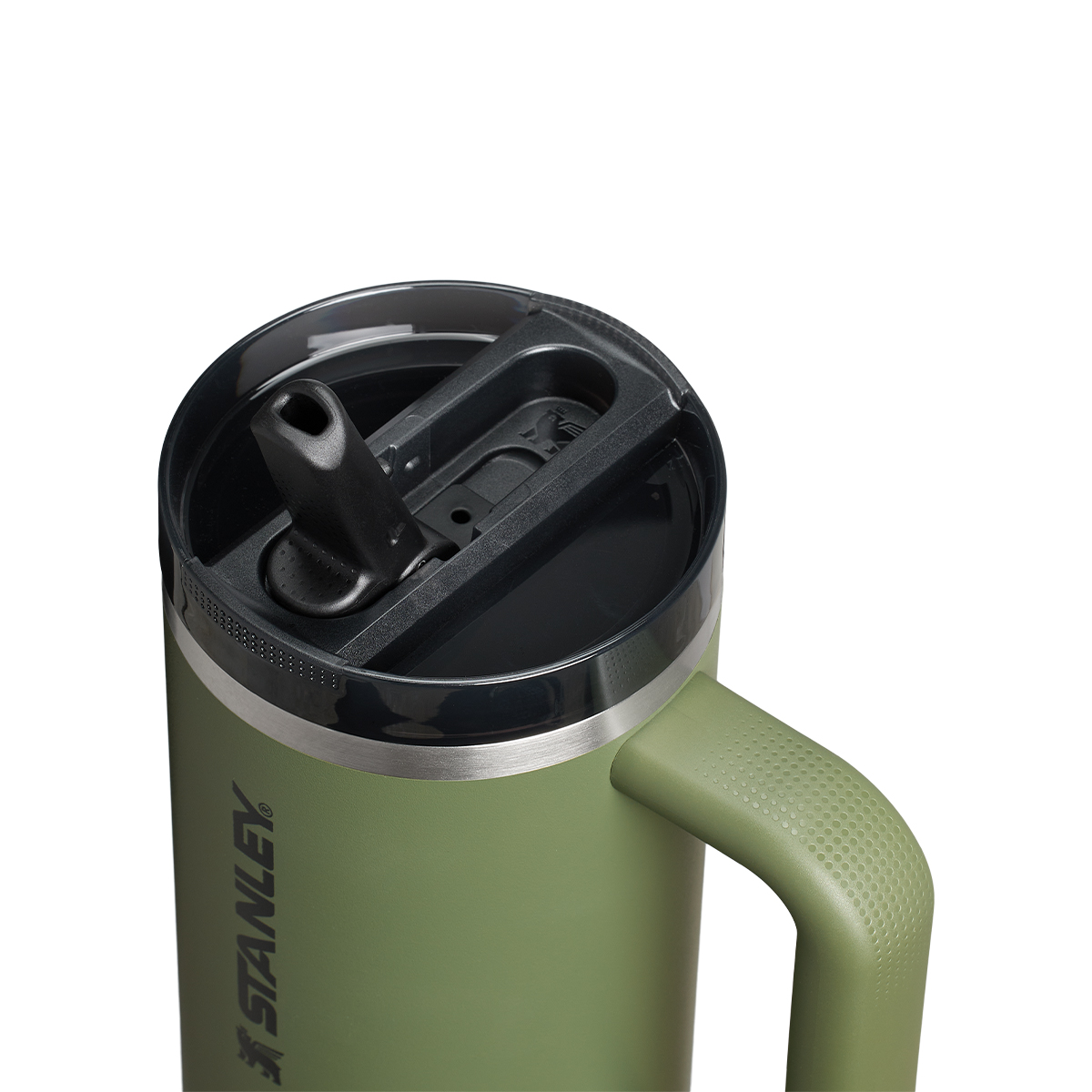 Kubek Stanley Quencher ProTour Flip Straw 0,89l z własnym nadrukiem, kolor Dried Pine