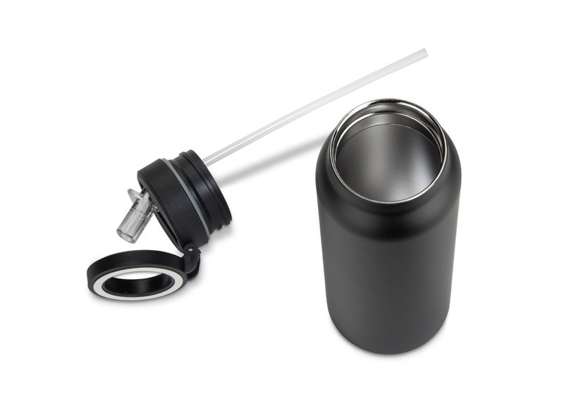 Butelka termiczna z uchwytem magnetycznym MAGHOLD 700 ml z własnym nadrukiem, kolor czarny