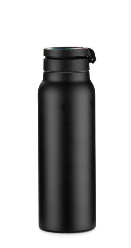 Butelka termiczna z uchwytem magnetycznym MAGHOLD 700 ml z własnym nadrukiem, kolor czarny