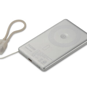 Powerbank ZYNTRA 5000 mAh 20W z własnym nadrukiem, kolor srebrny