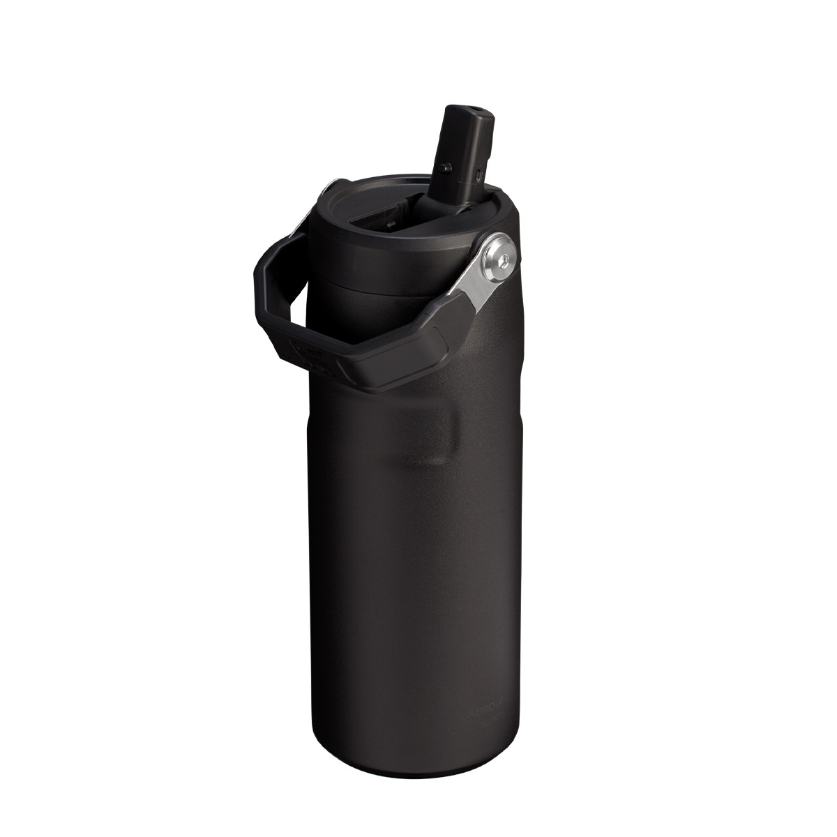 Butelka The IceFlow Bottle Flip Straw 2.0 0.47L z własnym nadrukiem, kolor Black 2.0
