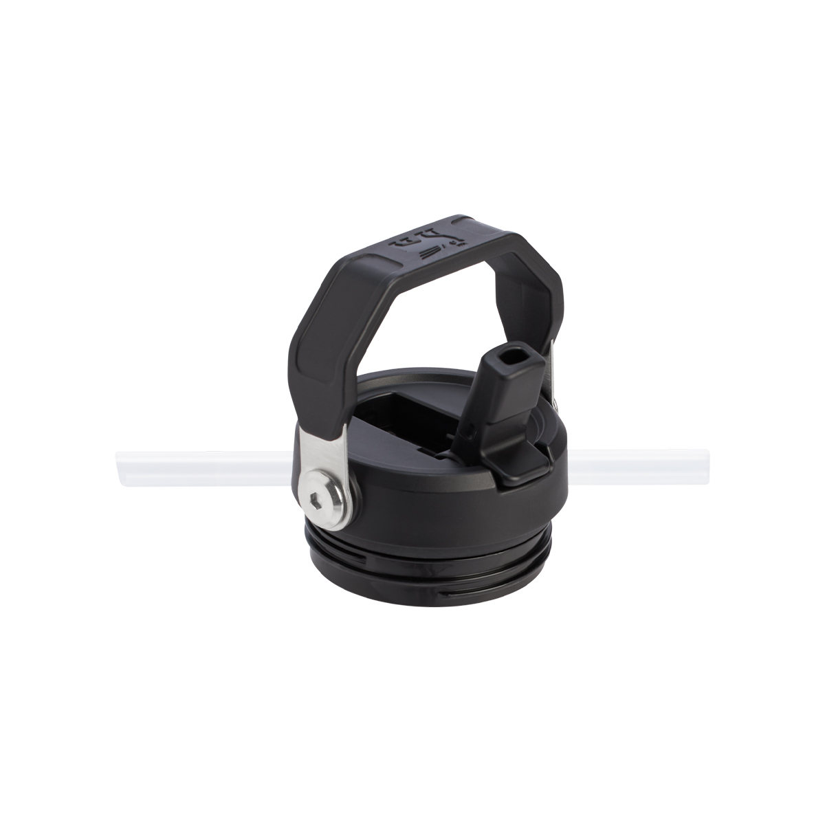 Butelka The IceFlow Bottle Flip Straw 2.0 0.47L z własnym nadrukiem, kolor Black 2.0