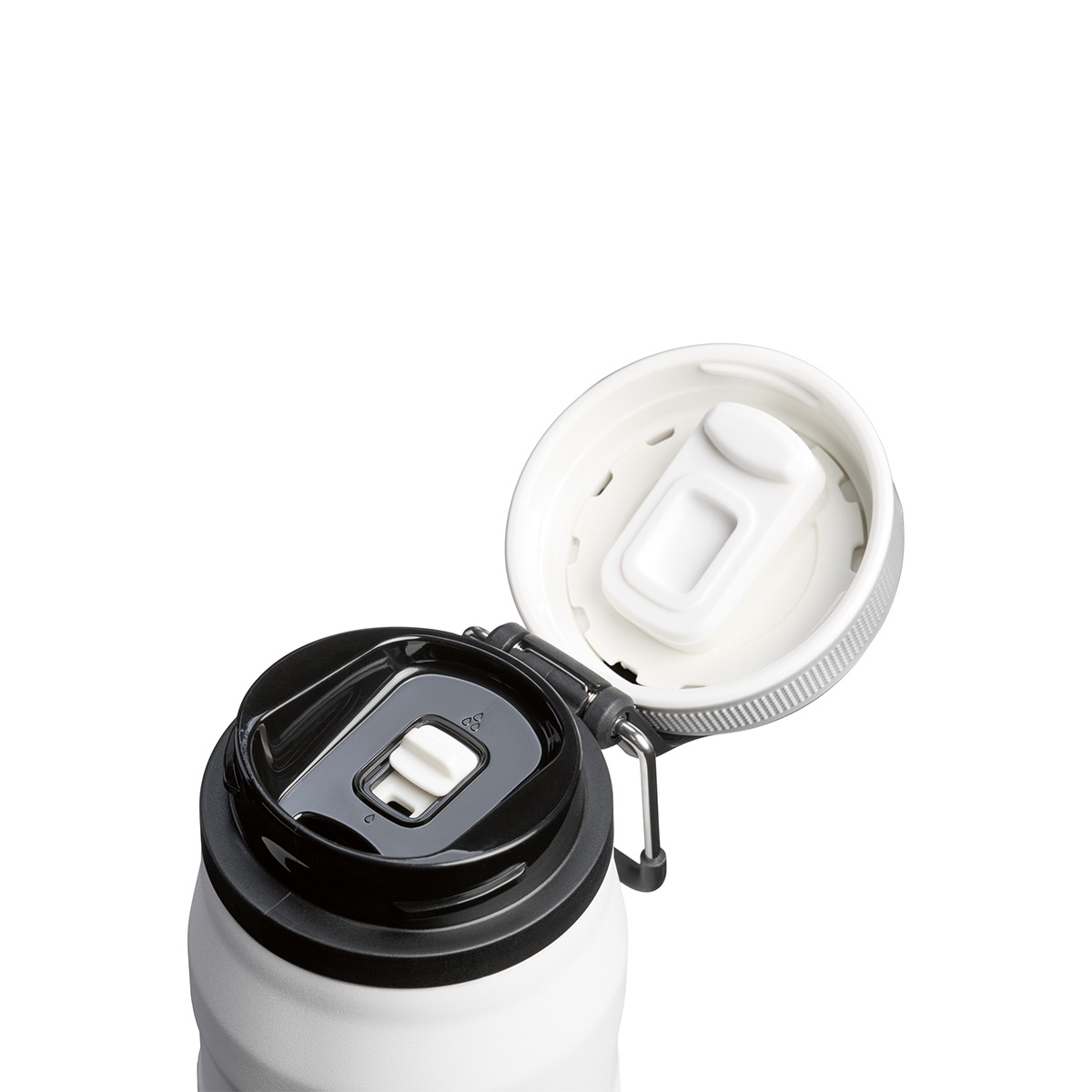 Butelka The IceFlow Bottle Twist Flip 0.7L z własnym nadrukiem, kolor Chalk