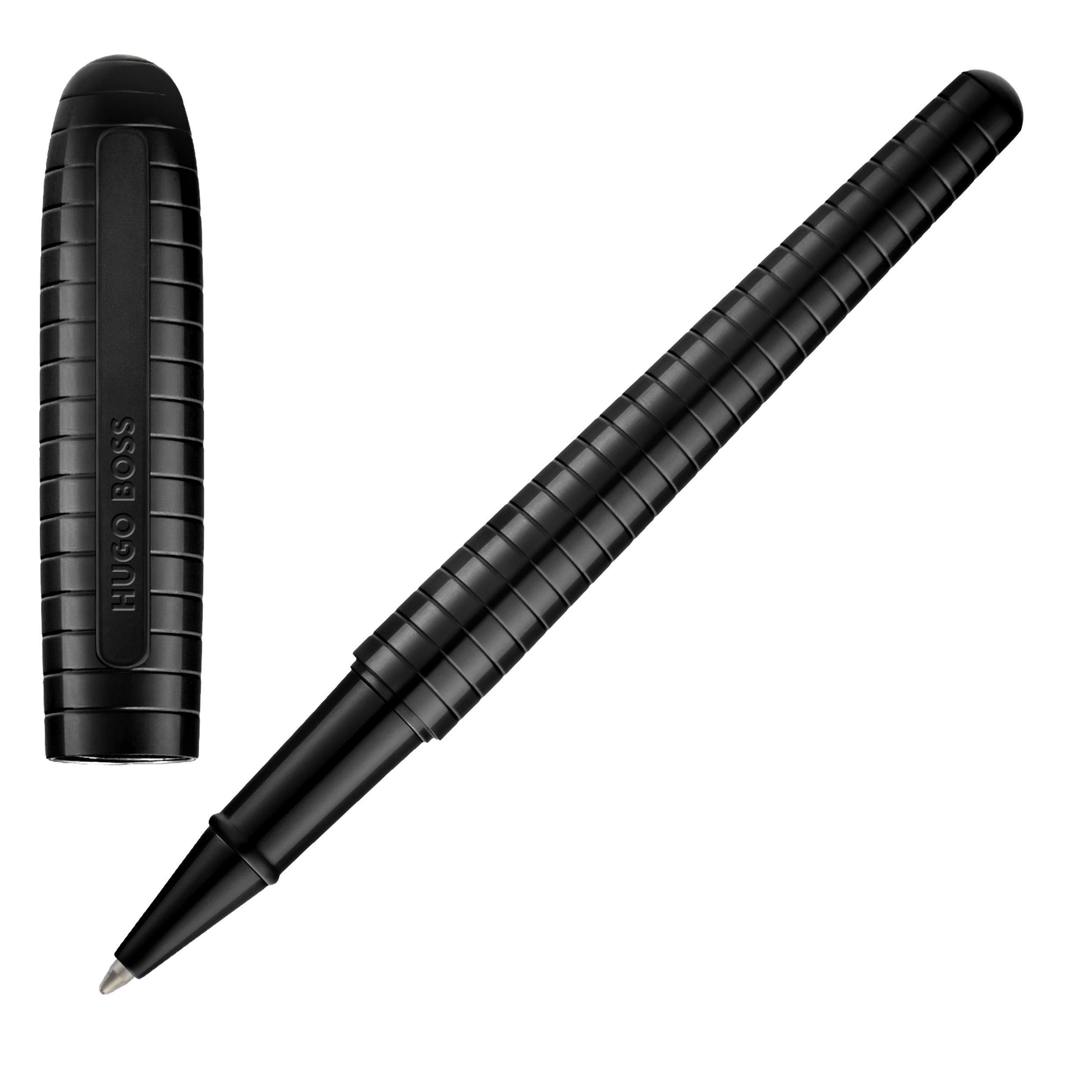 Pióro kulkowe Contour Soft Bauhaus Czarny z własnym nadrukiem, kolor Czarny