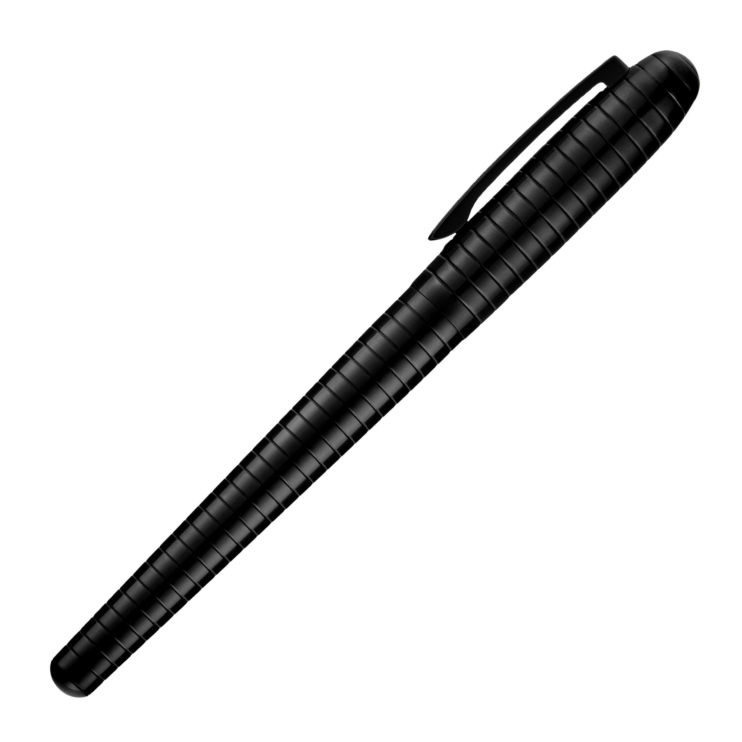 Pióro kulkowe Contour Soft Bauhaus Czarny z własnym nadrukiem, kolor Czarny