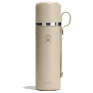 828 ML HOT FLASK AND CUP OAT z własnym nadrukiem, kolor Oat