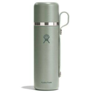 828 ML HOT FLASK AND CUP AGAVE z własnym nadrukiem, kolor Agave