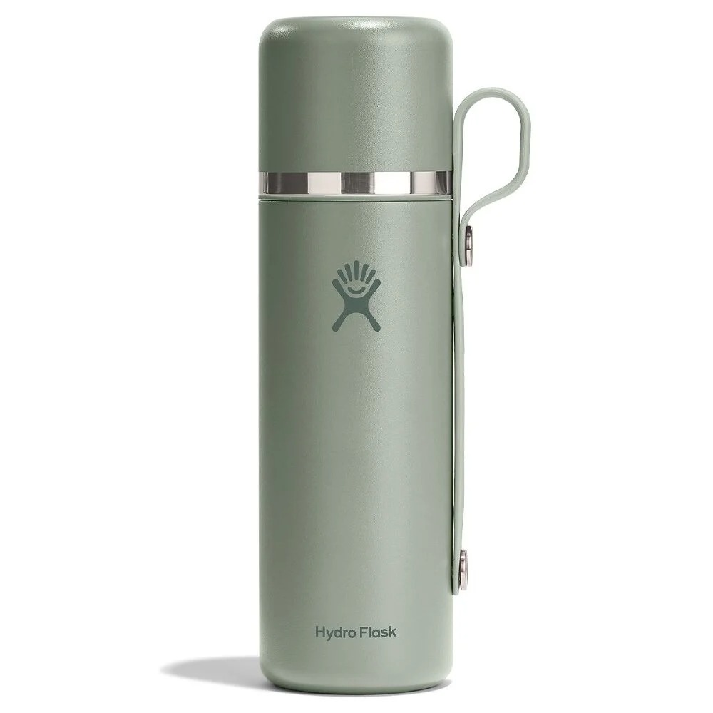 828 ML HOT FLASK AND CUP AGAVE z własnym nadrukiem, kolor Agave