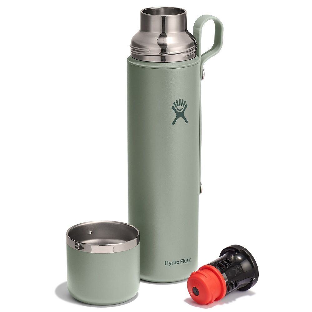 1063 ML HOT FLASK AND CUP AGAVE z własnym nadrukiem, kolor Agave
