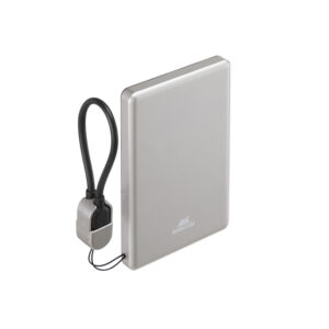 Power Bank Magsafe indukcyjny 15W VA2616 5000 mAh RIVACASE - z logo z własnym nadrukiem, kolor szary