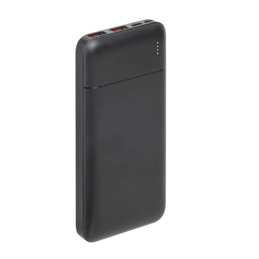 Power Bank VA2101 10000 mAh RIVACASE - z logo z własnym nadrukiem, kolor czarny