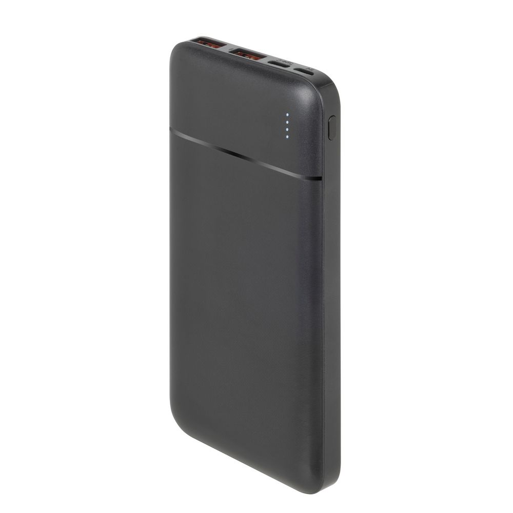 Power Bank VA2101 10000 mAh RIVACASE - z logo z własnym nadrukiem, kolor czarny