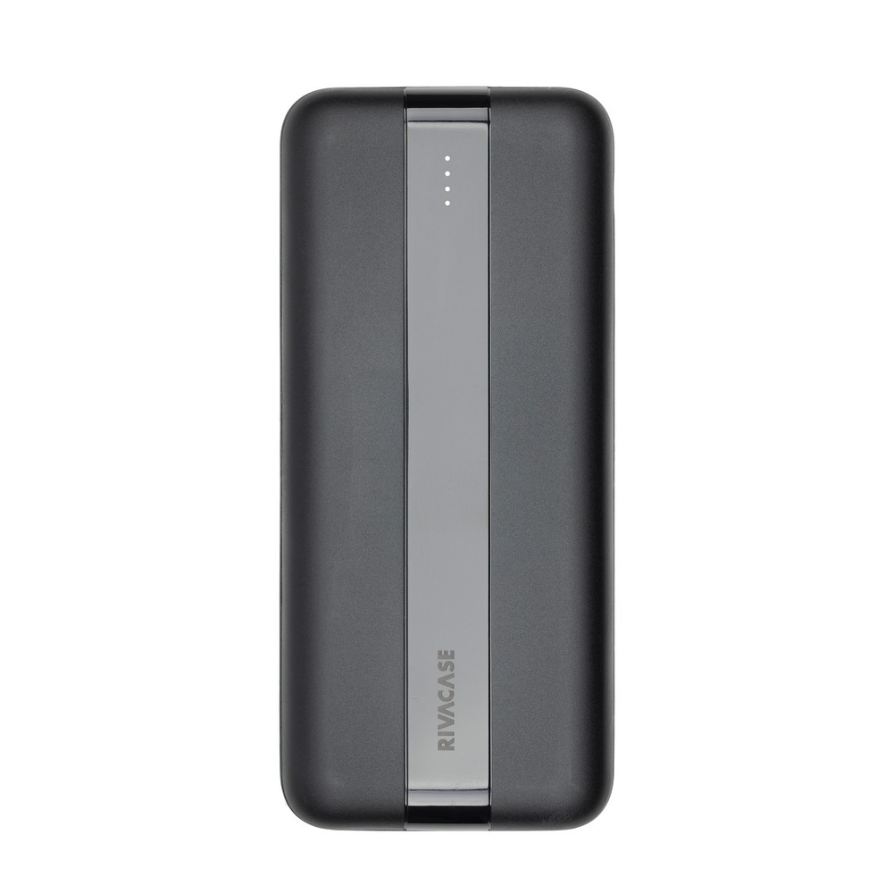 Power Bank VA2081 20000 mAh RIVACASE - z logo z własnym nadrukiem, kolor czarny
