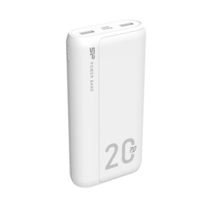 Power bank QS15 20 000 mAh Silicon Power - z logo z własnym nadrukiem, kolor biały