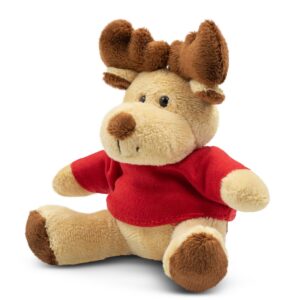 Pluszowy renifer | Comet Red z własnym nadrukiem, kolor jasnobrązowy