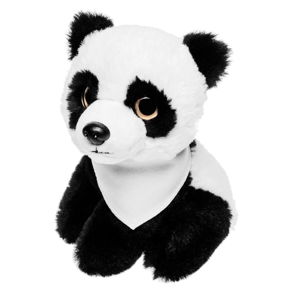 Pluszowa panda | Loka z własnym nadrukiem, kolor czarno-biały