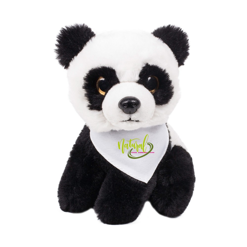Pluszowa panda | Loka z własnym nadrukiem, kolor czarno-biały