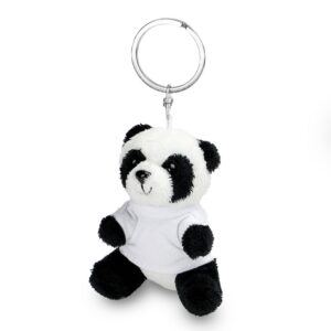 Pluszowa panda, brelok | Bea z własnym nadrukiem, kolor czarno-biały