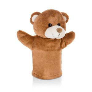 Pluszowa pacynka, miś | Ripley z własnym nadrukiem, kolor brązowy