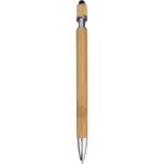 czarny Bambusowy długopis, touch pen