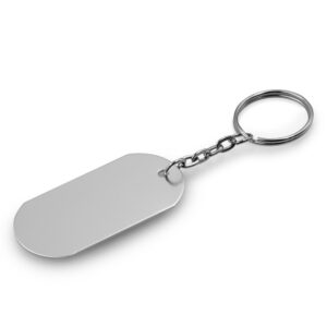Brelok do kluczy | Belai z własnym nadrukiem, kolor srebrny