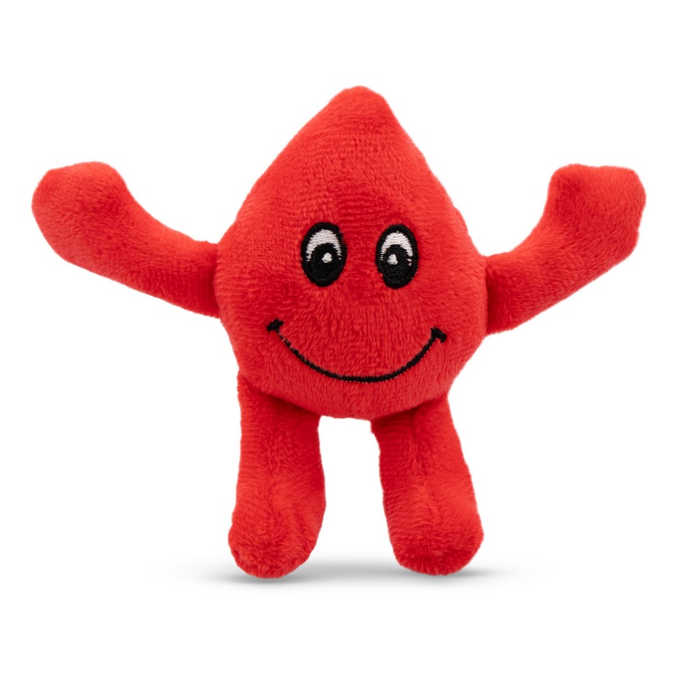 Pluszowa kropla | Vaiva z własnym nadrukiem, kolor czerwony