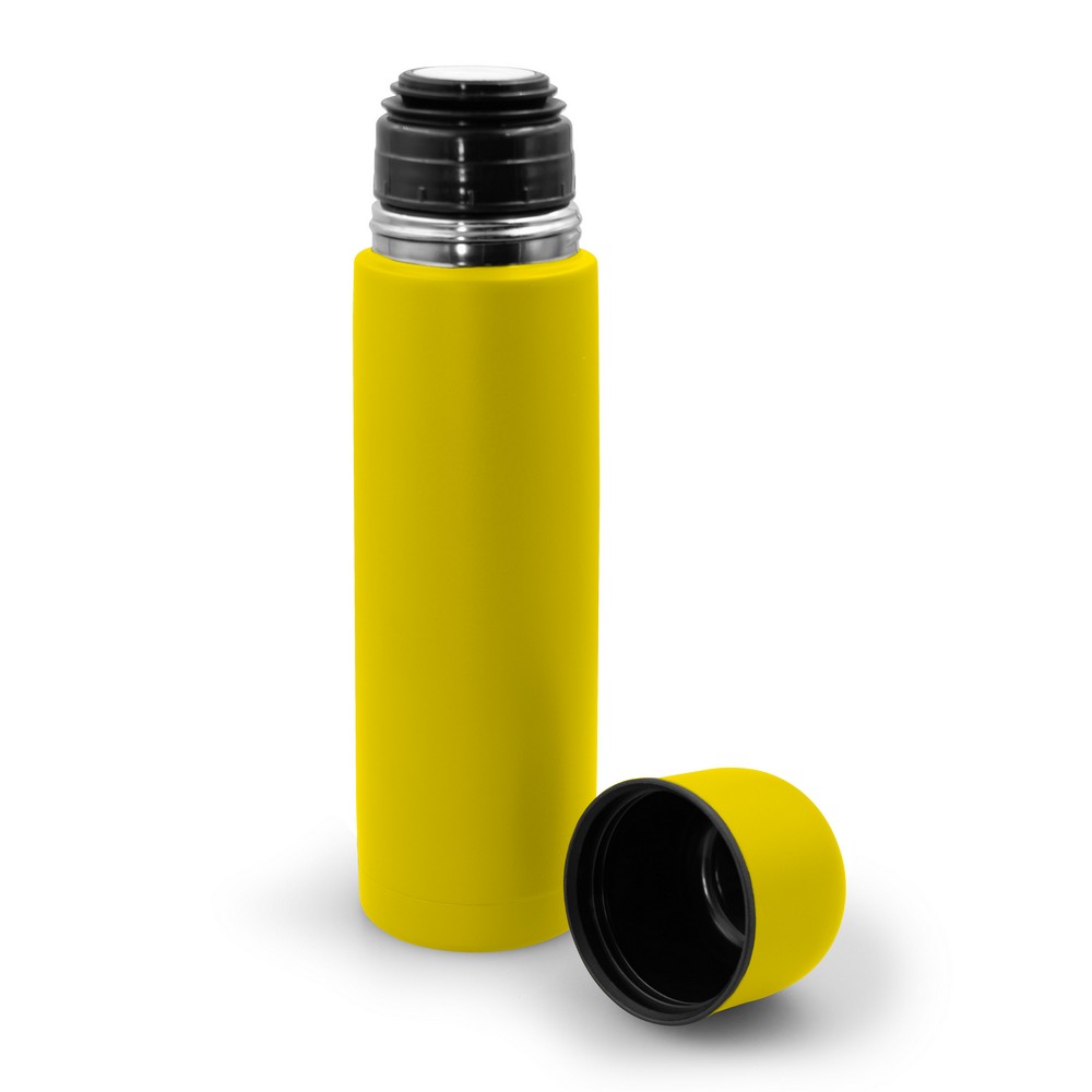 Termos 500 ml | Olympe z własnym nadrukiem, kolor żółty