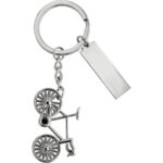 srebrny Brelok do kluczy "rower"