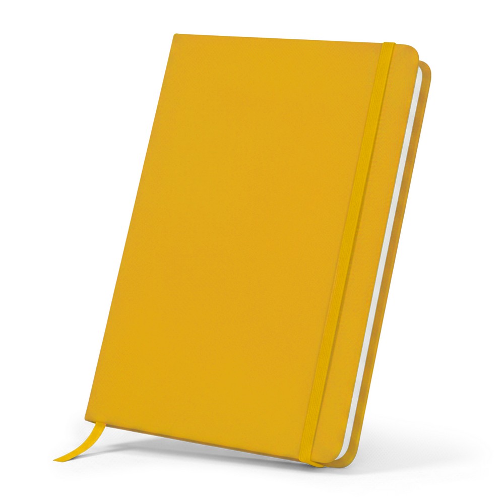 Notatnik ok. A5 | Eugene z własnym nadrukiem, kolor żółty