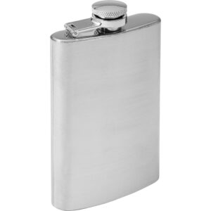 Piersiówka 100 ml z własnym nadrukiem, kolor srebrny