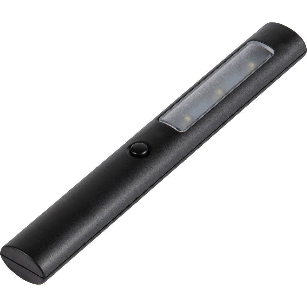 Lampka warsztatowa 3 LED z własnym nadrukiem, kolor czarny