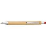 czerwony Bambusowy długopis, touch pen