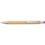 fuksja Bambusowy długopis, touch pen