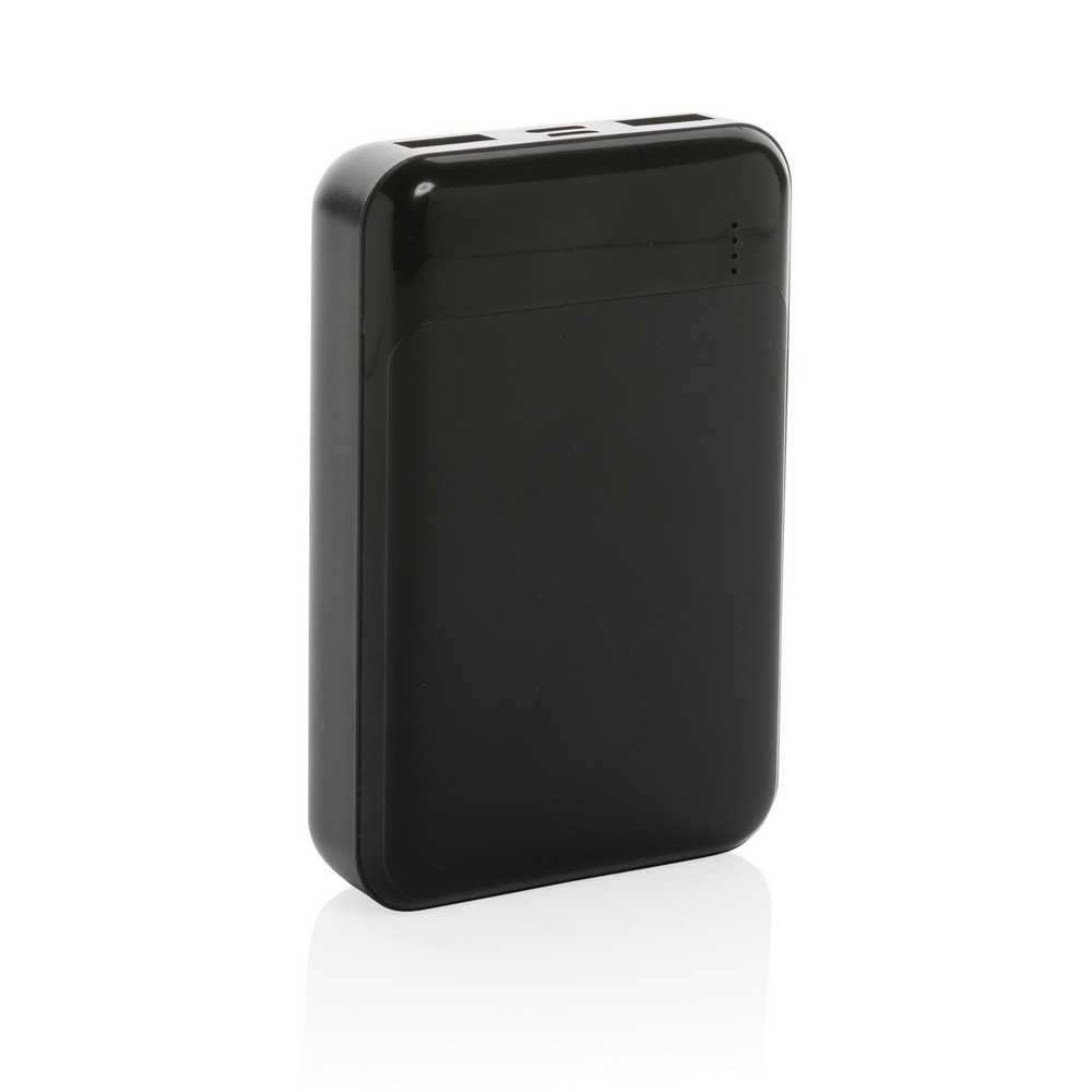 Power bank 10000 mAh z własnym nadrukiem, kolor czarny