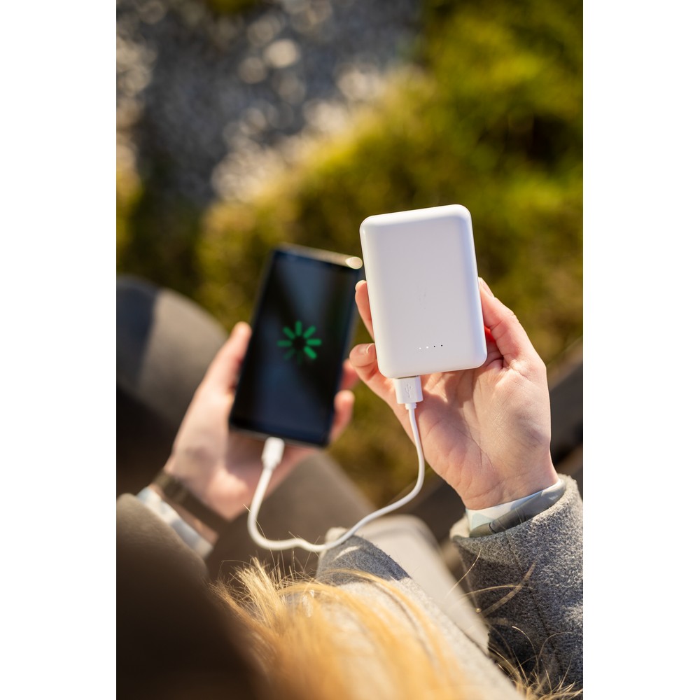 Power bank 10000 mAh | Hart z własnym nadrukiem, kolor biały